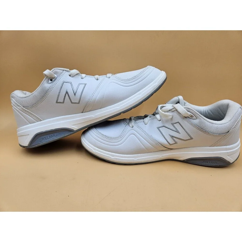 New Balance 813 Womens Size 11 White Leather Rollbar Walking Shoes WW813WT EUC